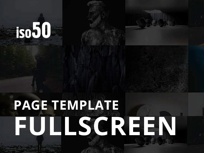 Page Template - Fullscreen - Photography WordPress Theme