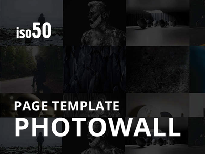 Page Template - PhotoWall - Photography WordPress Theme
