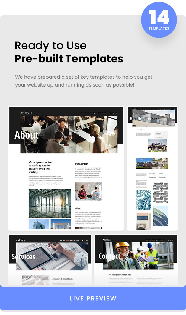 ArchBuro - Architecture Bureau Template Kit