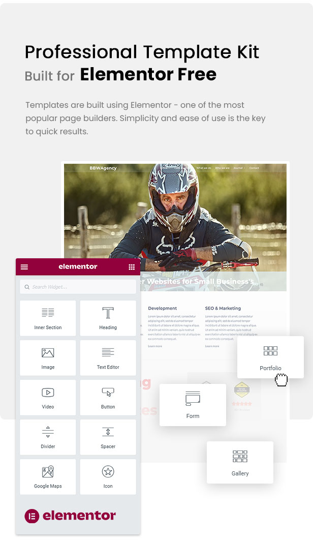 BBW - Web Design Agency Elementor Template Kit - 1